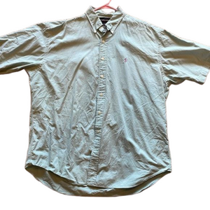 Ralph Lauren Men’s XL Tilden Light Green Short Sleeve Button Down Shirt